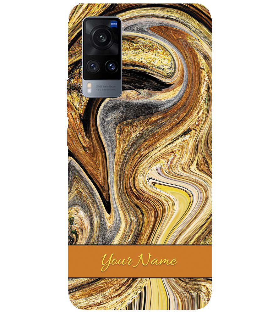 IK5018-Modern Art Name Back Cover for vivo X60
