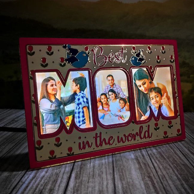 MOM LED Frame with Sliding Photo