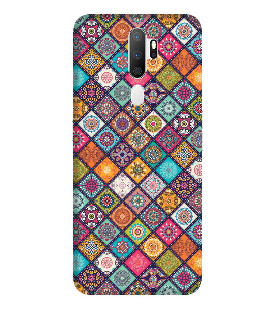P0197-Beautiful Mandala Pattern Back Cover for Oppo A9 (2020)