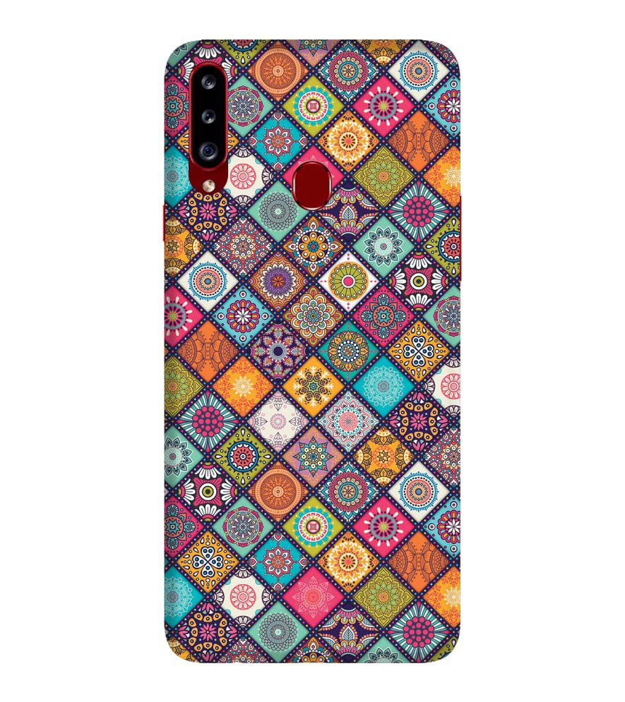P0197-Beautiful Mandala Pattern Back Cover for Samsung Galaxy A20s