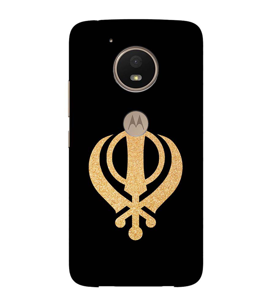 PS1300-Khanda Sahib Back Cover for Motorola Moto E4 Plus