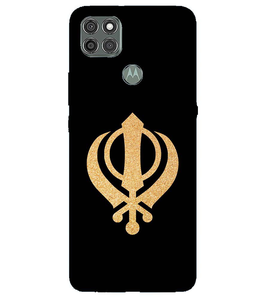 PS1300-Khanda Sahib Back Cover for Motorola Moto G9 Power