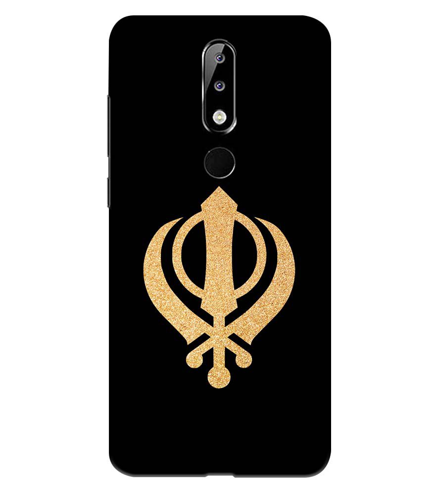 PS1300-Khanda Sahib Back Cover for Nokia 5.1 Plus (Nokia X5)