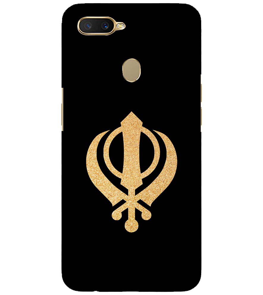 PS1300-Khanda Sahib Back Cover for Oppo A12