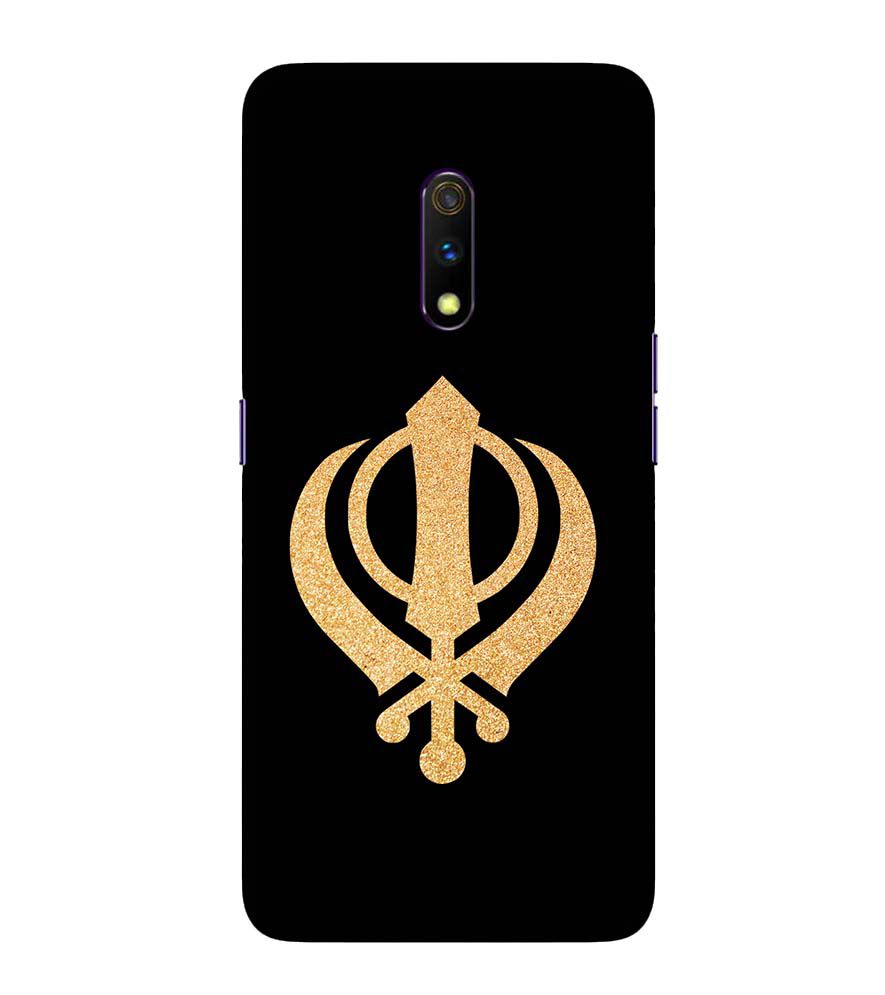 PS1300-Khanda Sahib Back Cover for Realme X