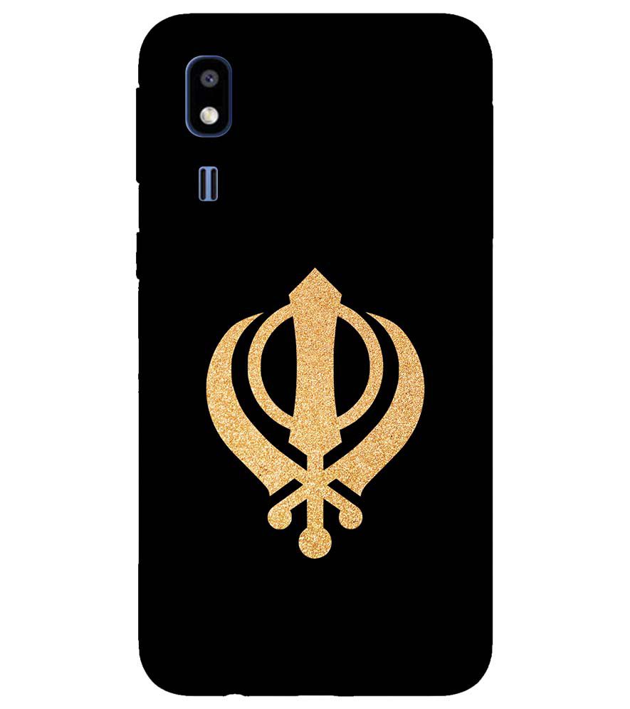 PS1300-Khanda Sahib Back Cover for Samsung Galaxy A2 Core