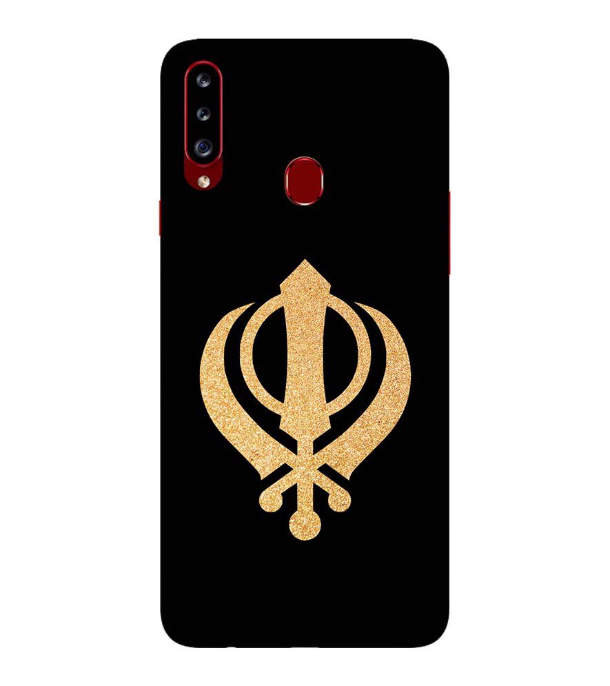 PS1300-Khanda Sahib Back Cover for Samsung Galaxy A20s
