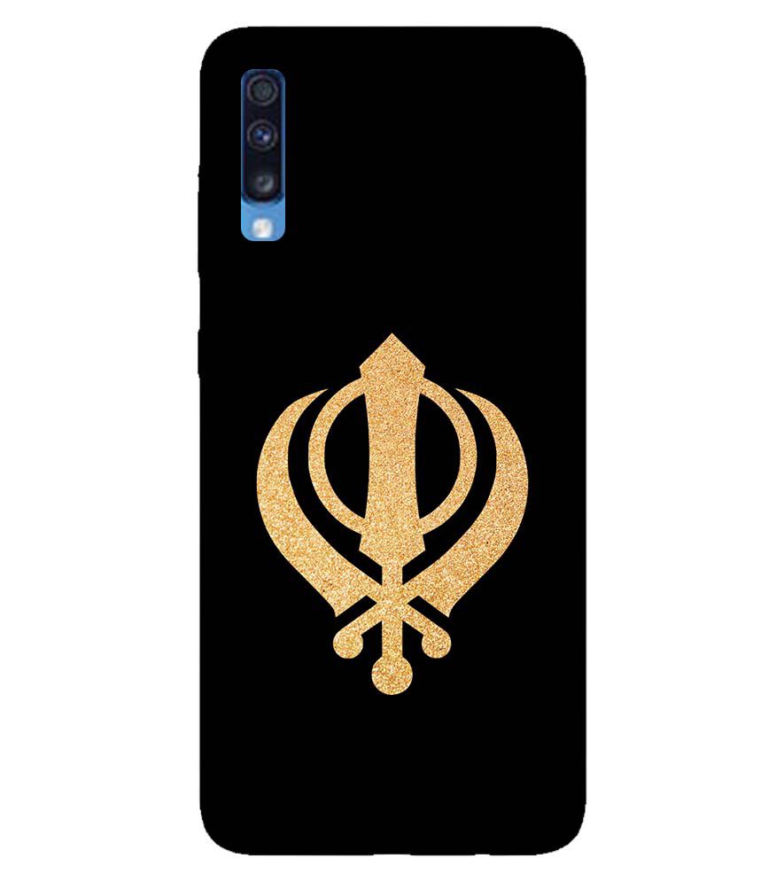 PS1300-Khanda Sahib Back Cover for Samsung Galaxy A70