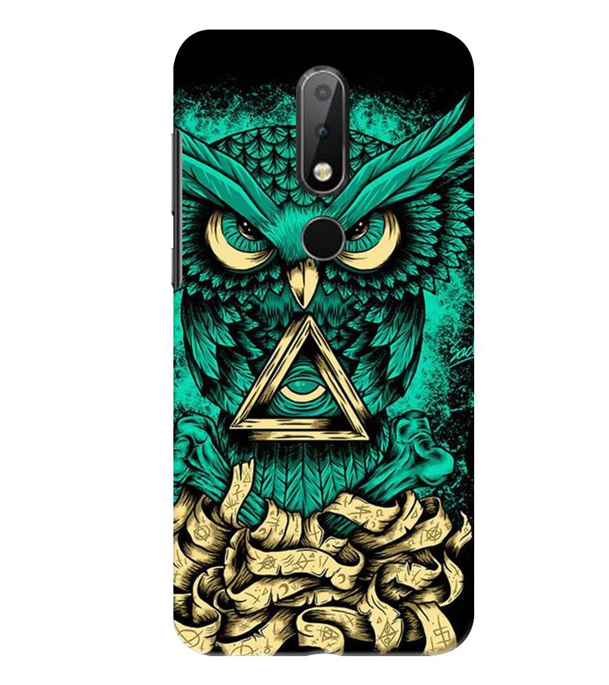 PS1301-Illuminati Owl Back Cover for Nokia 6.1 Plus (Nokia X6)