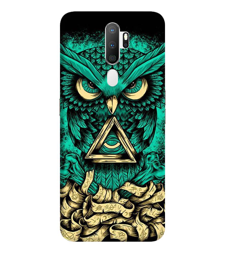 PS1301-Illuminati Owl Back Cover for Oppo A9 (2020)