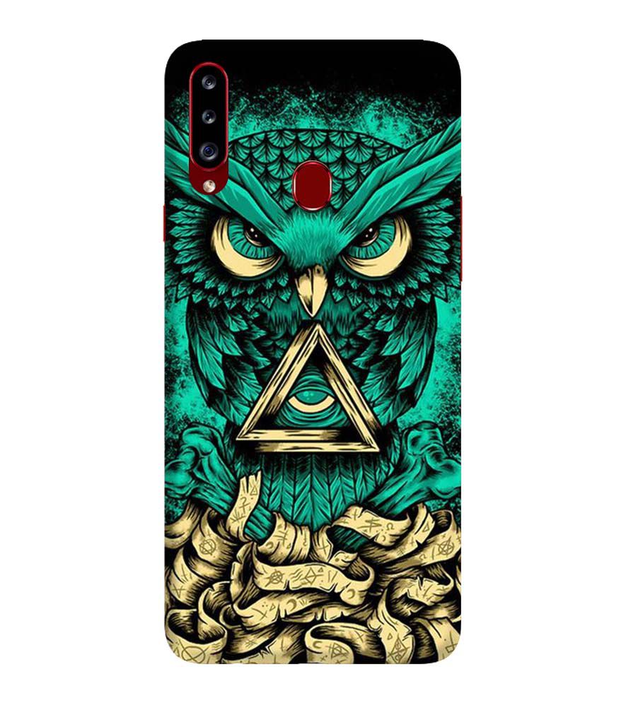 PS1301-Illuminati Owl Back Cover for Samsung Galaxy A20s