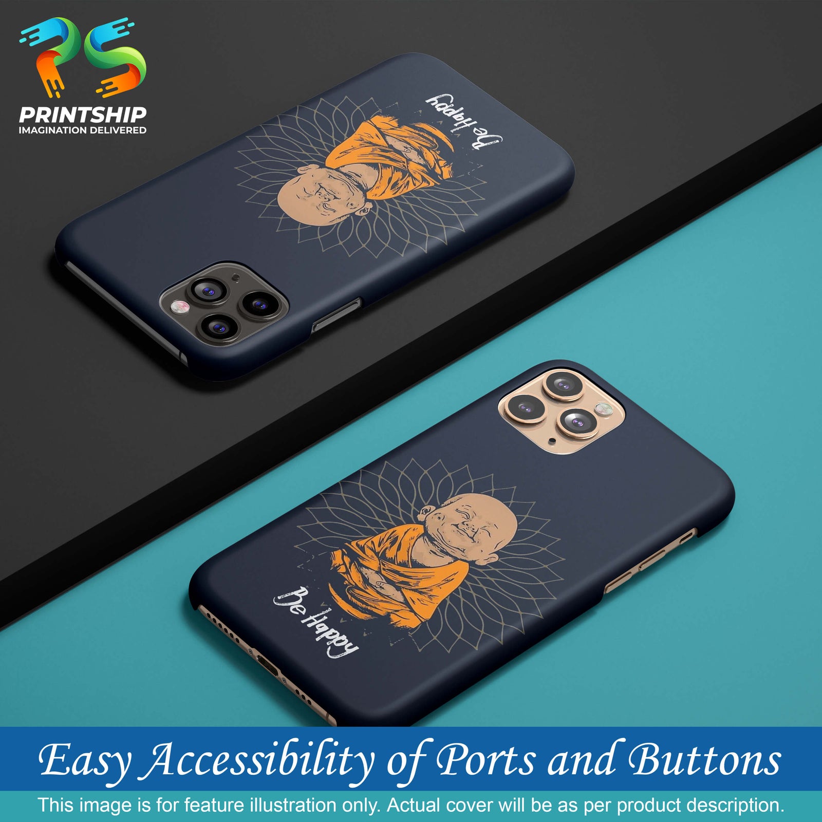 PS1302-Be Happy Back Cover for OnePlus Nord 2 5G-Image5