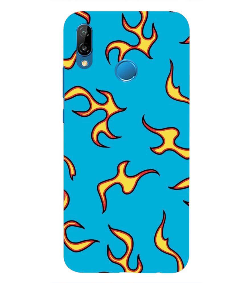 PS1303-Golf Wang Flame Back Cover for Huawei Nova 3e