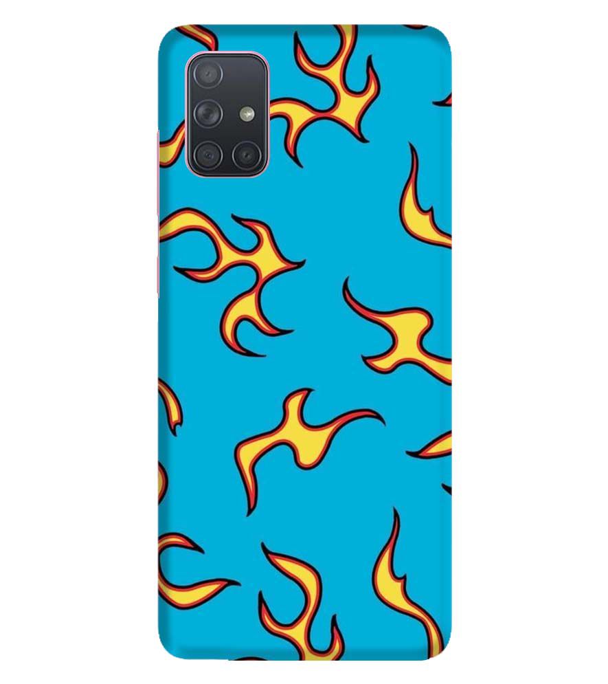 PS1303-Golf Wang Flame Back Cover for Samsung Galaxy A71