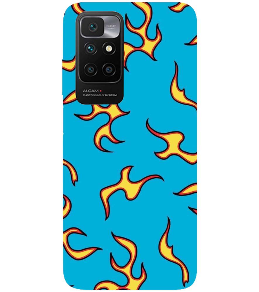 PS1303-Golf Wang Flame Back Cover for Xiaomi Redmi 10 Prime