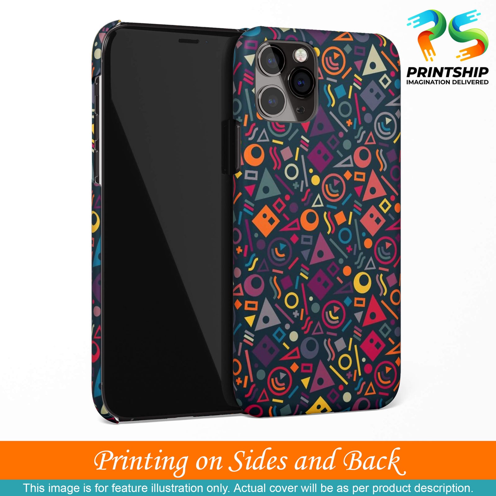 PS1304-Abstract Pattern Back Cover for vivo Y01-Image3