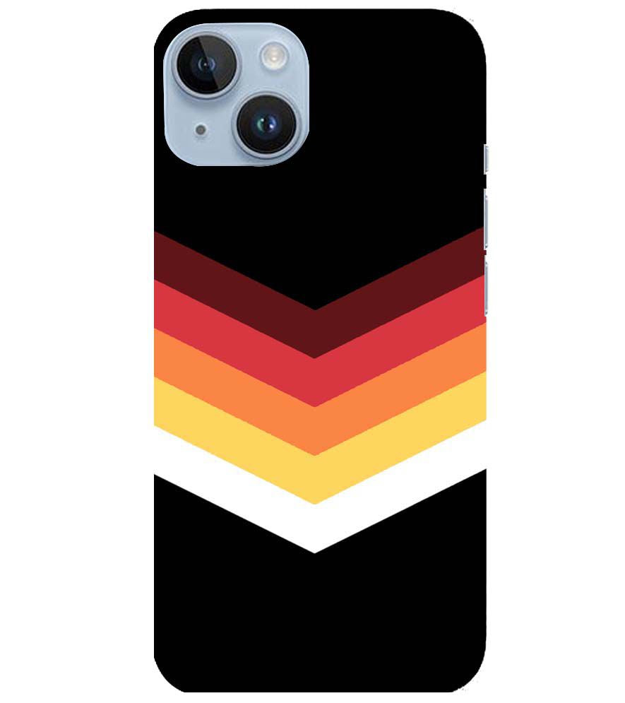 PS1306-Red Black Premium Back Cover for Apple iPhone 14