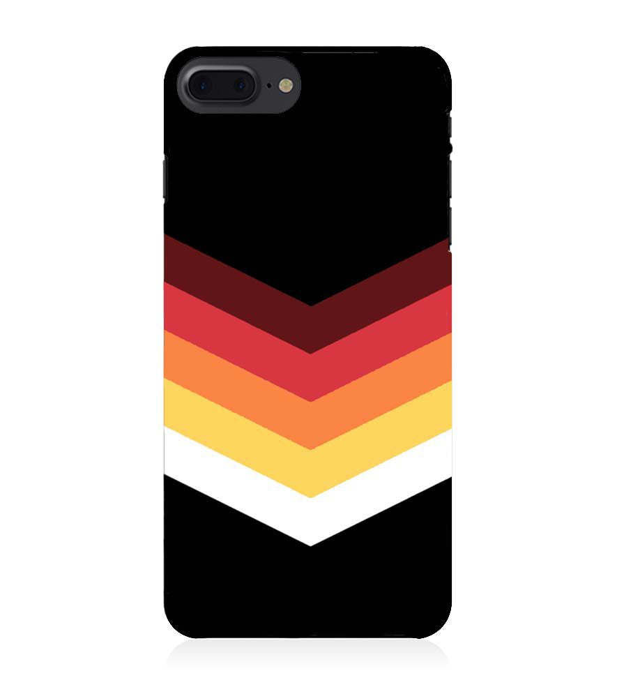 PS1306-Red Black Premium Back Cover for Apple iPhone 7 Plus