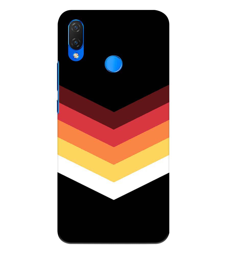 PS1306-Red Black Premium Back Cover for Huawei Nova 3 and 3i