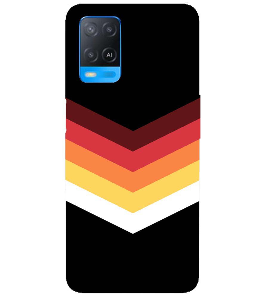 PS1306-Red Black Premium Back Cover for Oppo A54