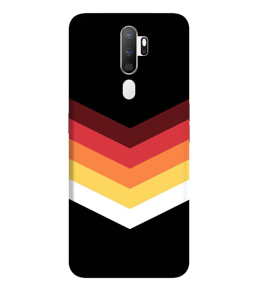 PS1306-Red Black Premium Back Cover for Oppo A9 (2020)