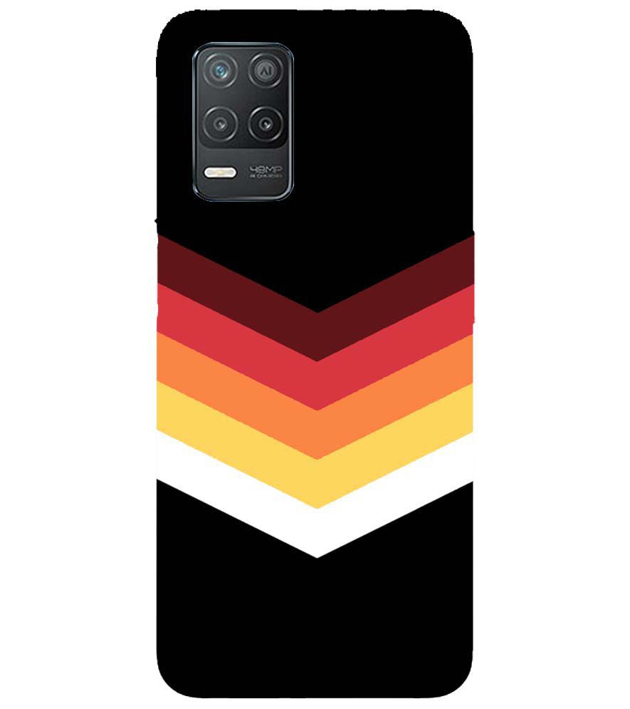 PS1306-Red Black Premium Back Cover for Realme 9 5G