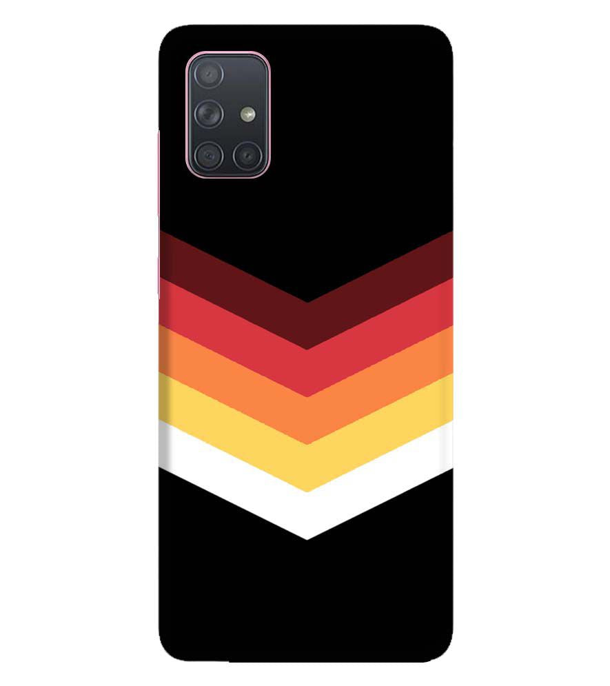 PS1306-Red Black Premium Back Cover for Samsung Galaxy A71