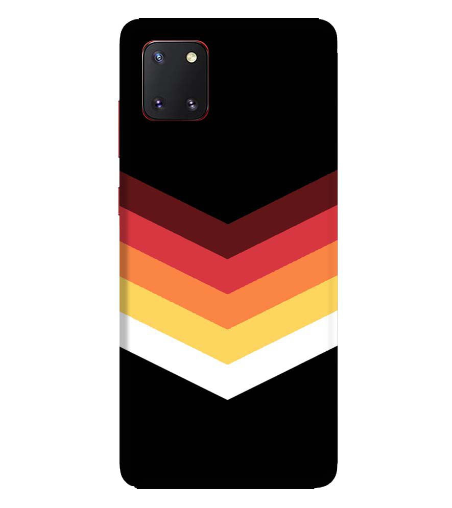 PS1306-Red Black Premium Back Cover for Samsung Galaxy Note10 Lite