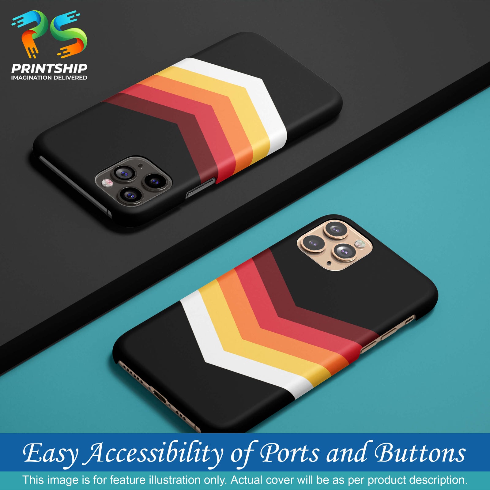 PS1306-Red Black Premium Back Cover for Huawei Nova 3 and 3i-Image5