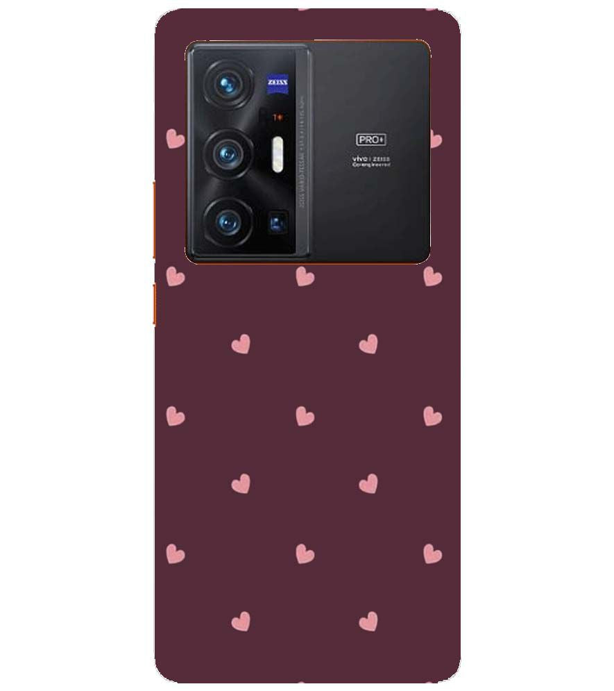 PS1307-Pink Heart Back Cover for vivo X70 Pro+