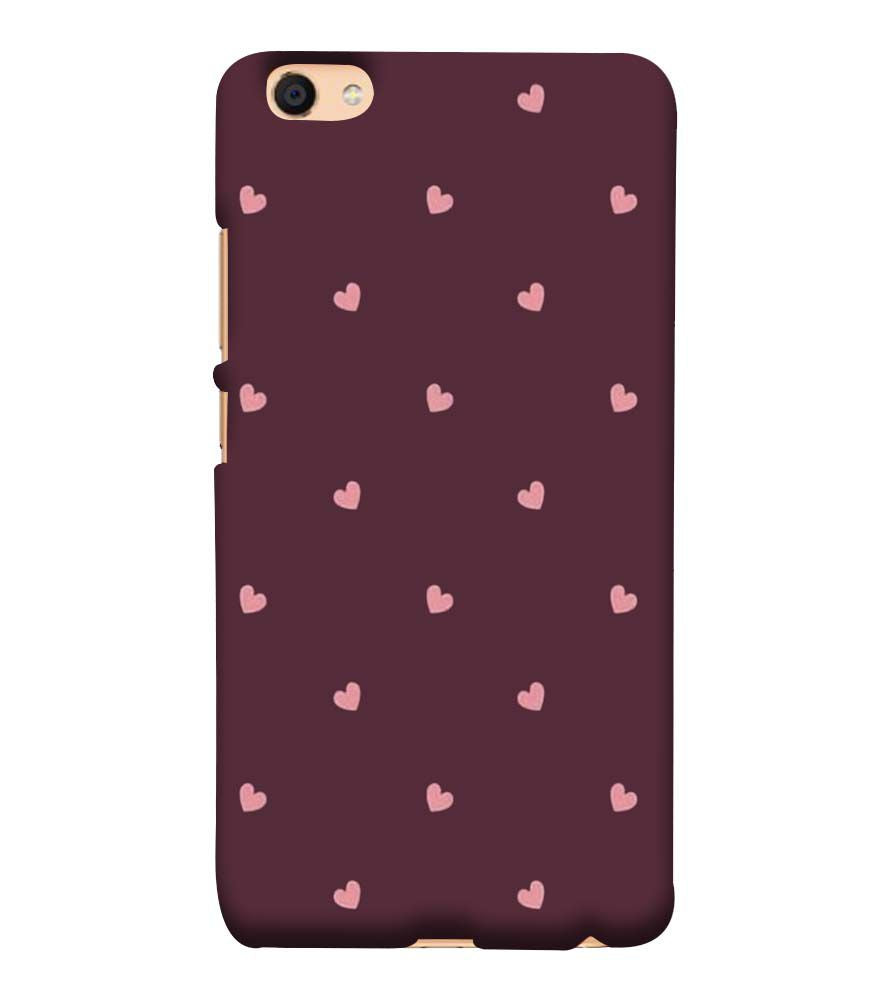 PS1307-Pink Heart Back Cover for vivo Y55s