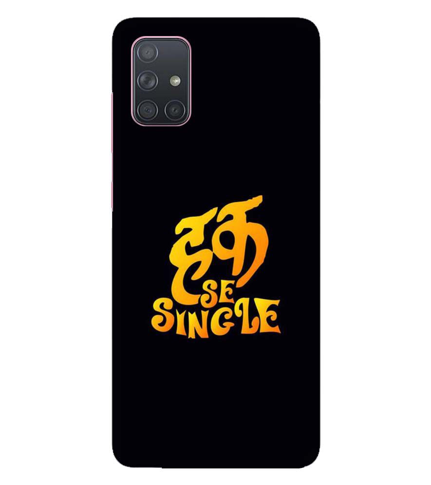 PS1308-Haq Se Single Back Cover for Samsung Galaxy A71