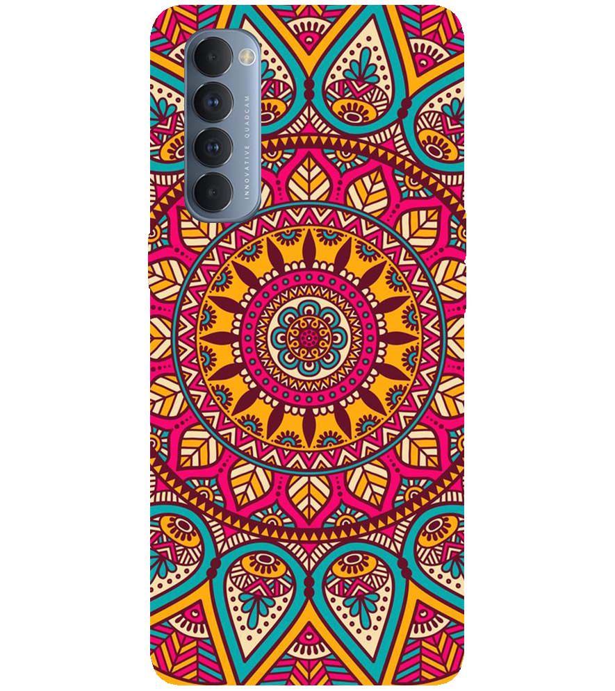PS1309-Mandala Back Cover for Oppo Reno4 Pro