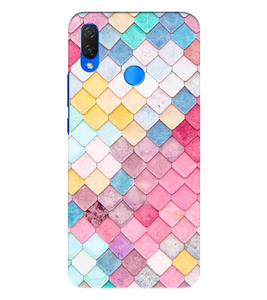 PS1310-Colorful Pastel Back Cover for Huawei Nova 3 and 3i