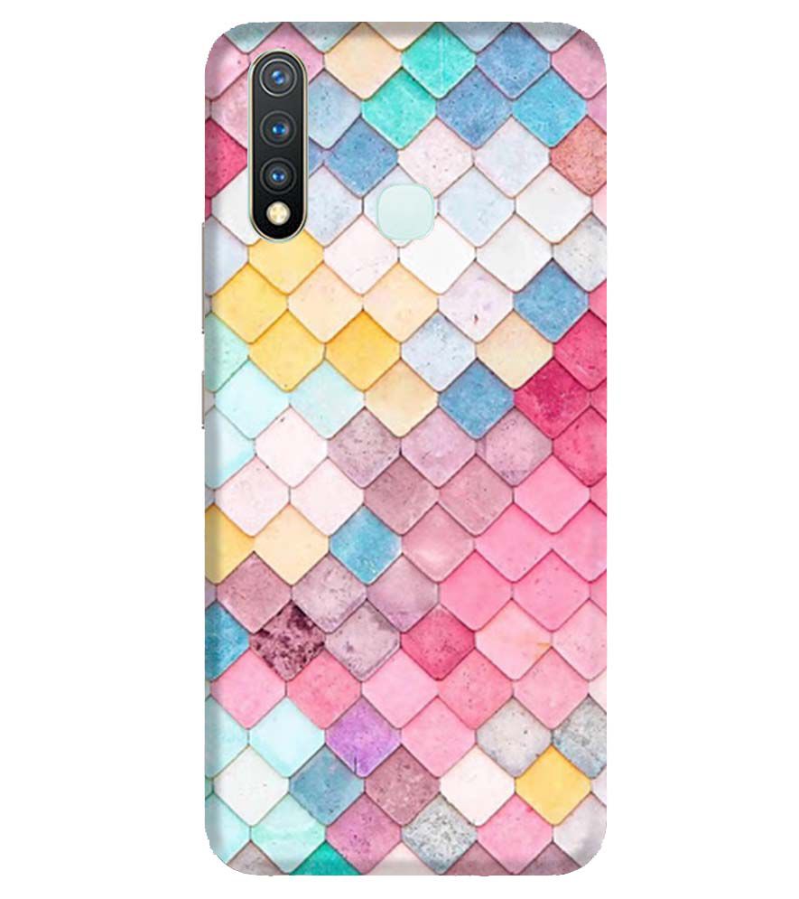 PS1310-Colorful Pastel Back Cover for Vivo U20