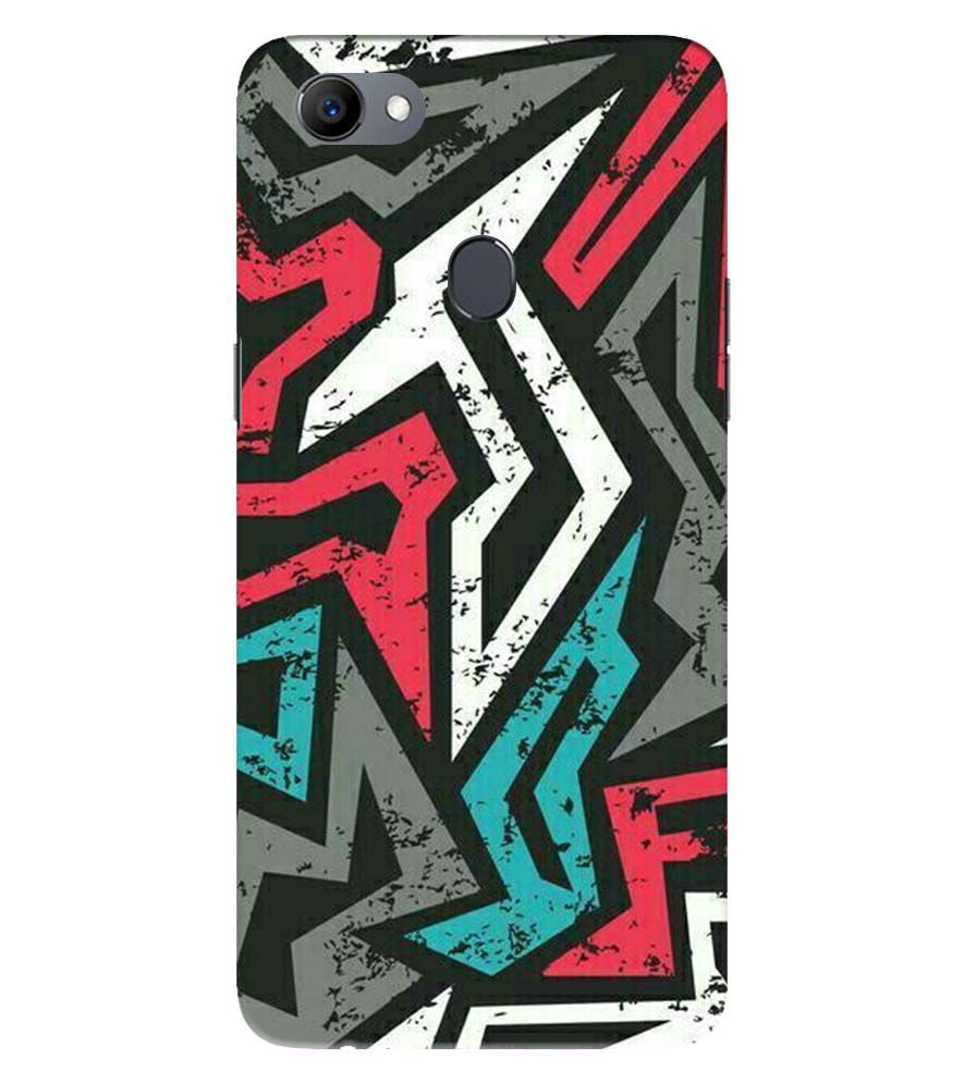 PS1312-Graffiti Abstract Back Cover for Oppo F5 Plus