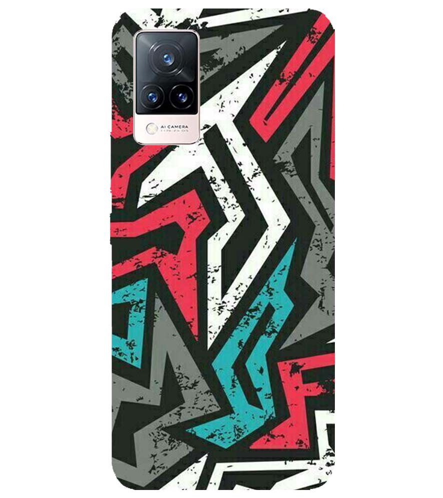 PS1312-Graffiti Abstract Back Cover for Vivo V21 5G