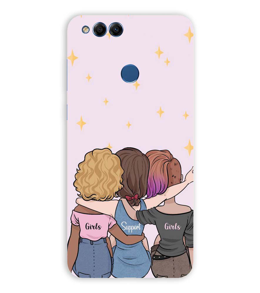 PS1313-Girls Support Girls Back Cover for Huawei Honor 7X