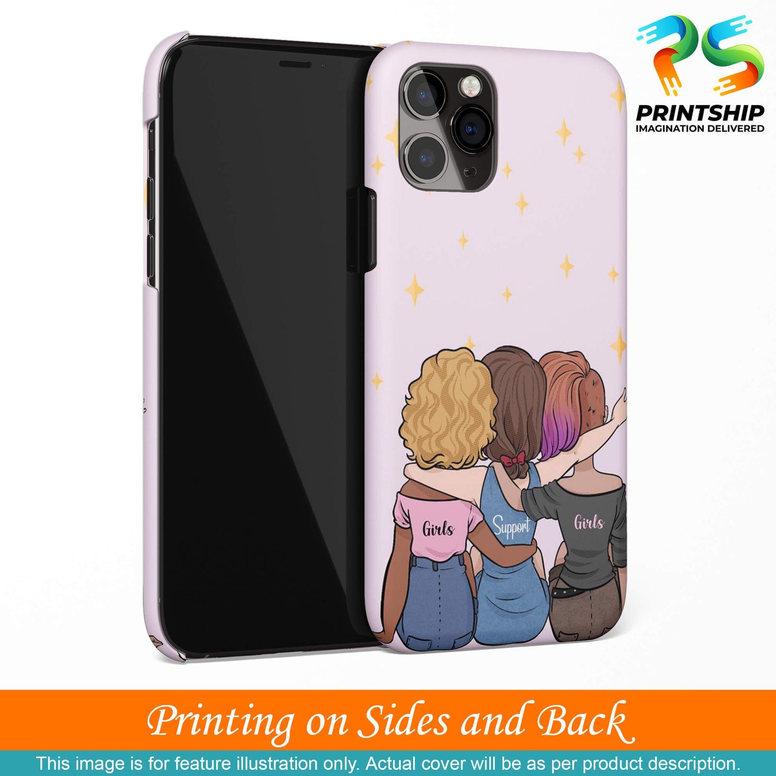 PS1313-Girls Support Girls Back Cover for OnePlus 6T-Image3