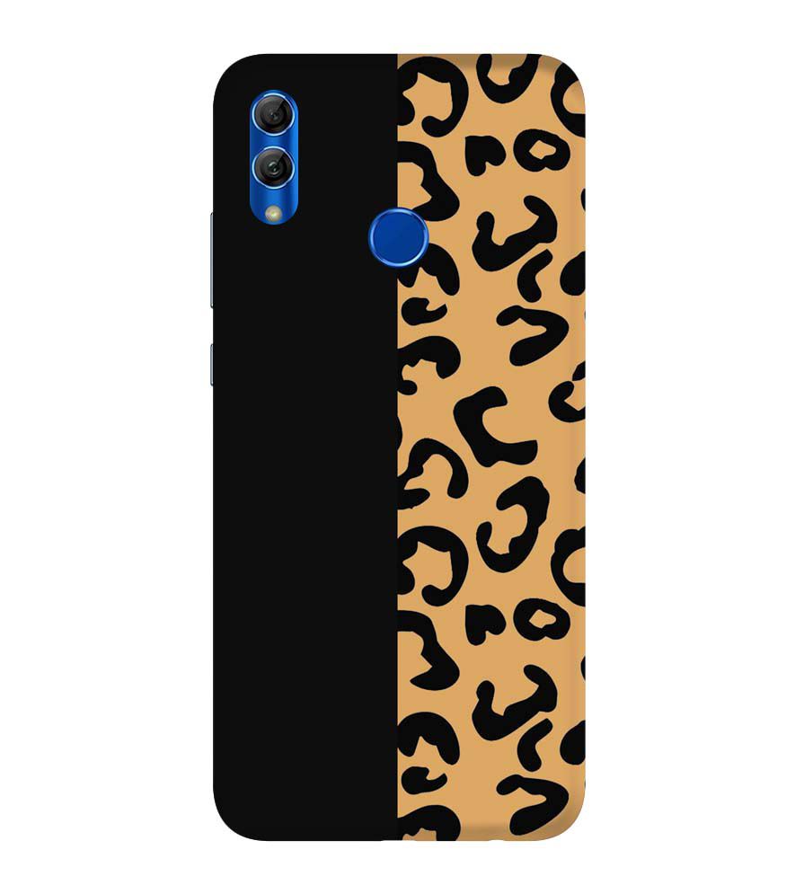 PS1315-Animal Black Pattern Back Cover for Honor 10 Lite