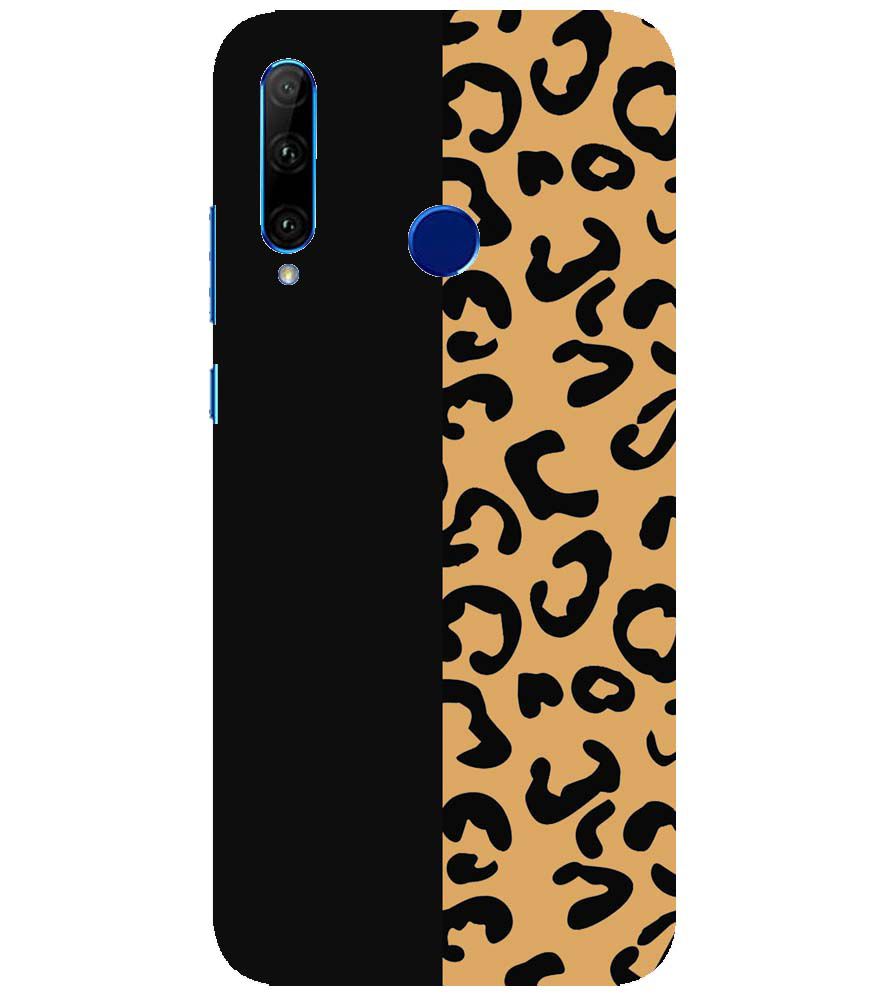 PS1315-Animal Black Pattern Back Cover for Huawei Honor 10i