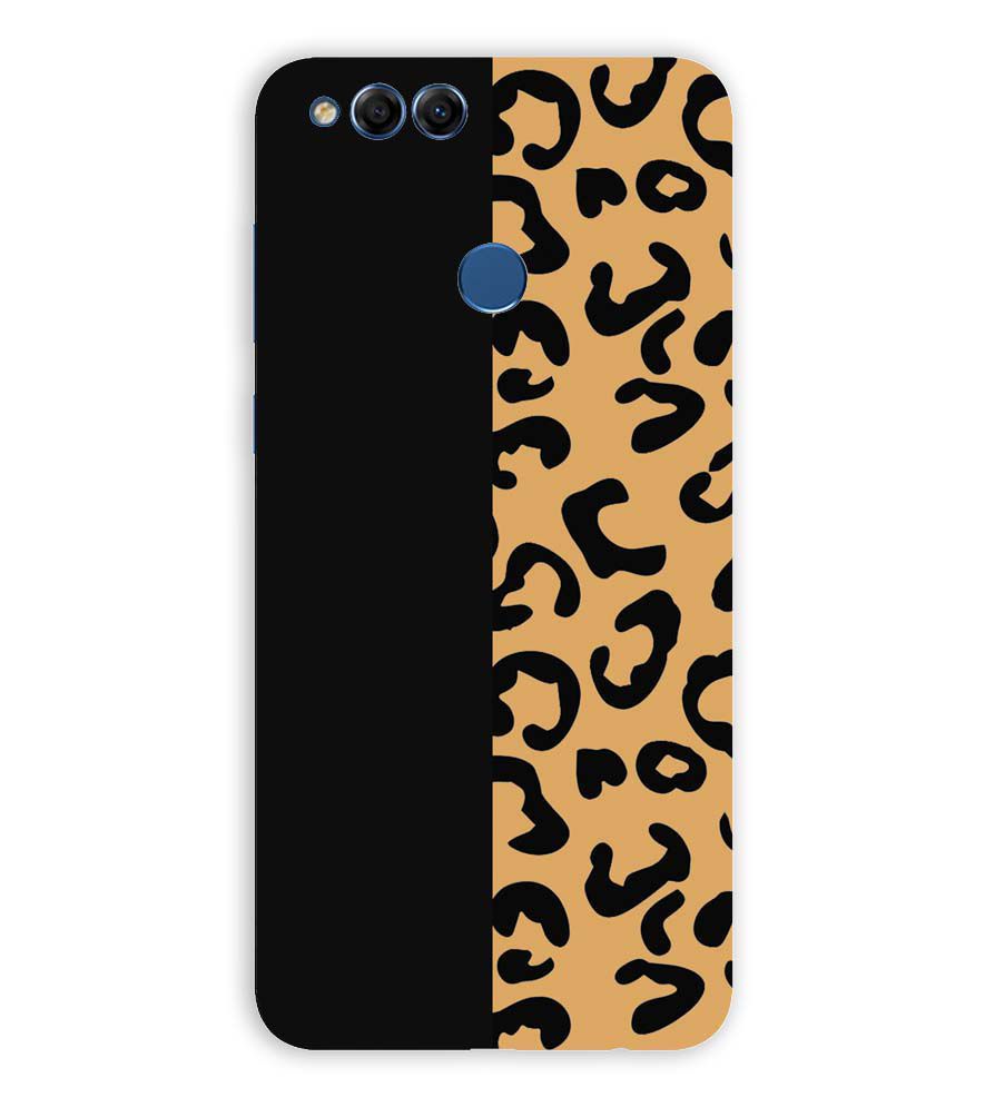 PS1315-Animal Black Pattern Back Cover for Huawei Honor 7X