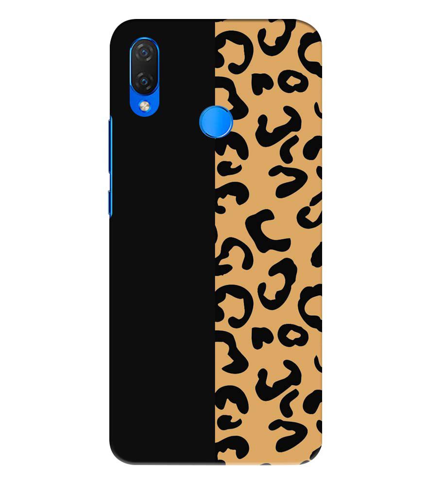 PS1315-Animal Black Pattern Back Cover for Huawei Nova 3 and 3i