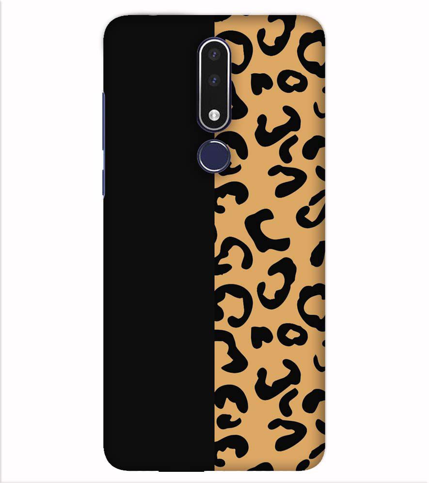 PS1315-Animal Black Pattern Back Cover for Nokia 7.1