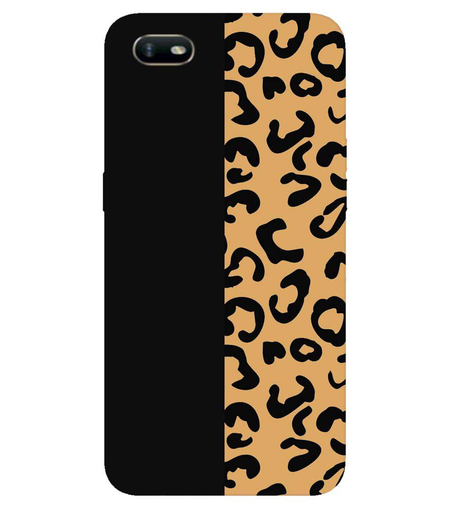 PS1315-Animal Black Pattern Back Cover for Oppo A1k