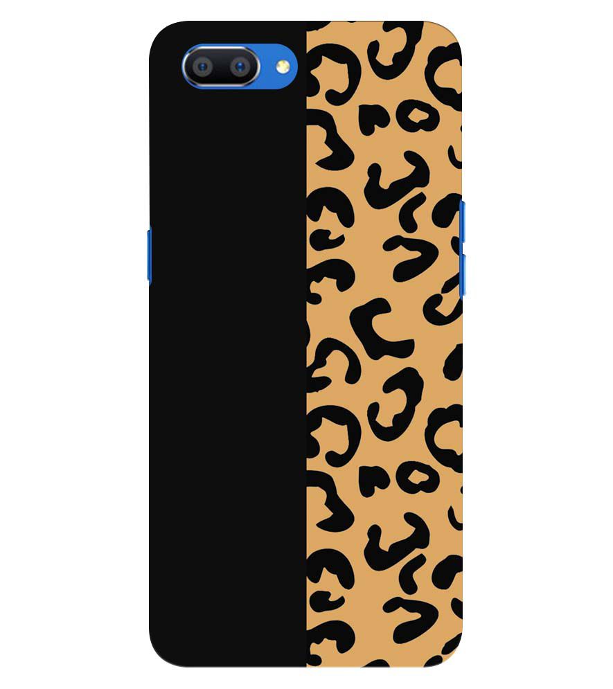 PS1315-Animal Black Pattern Back Cover for Oppo A5
