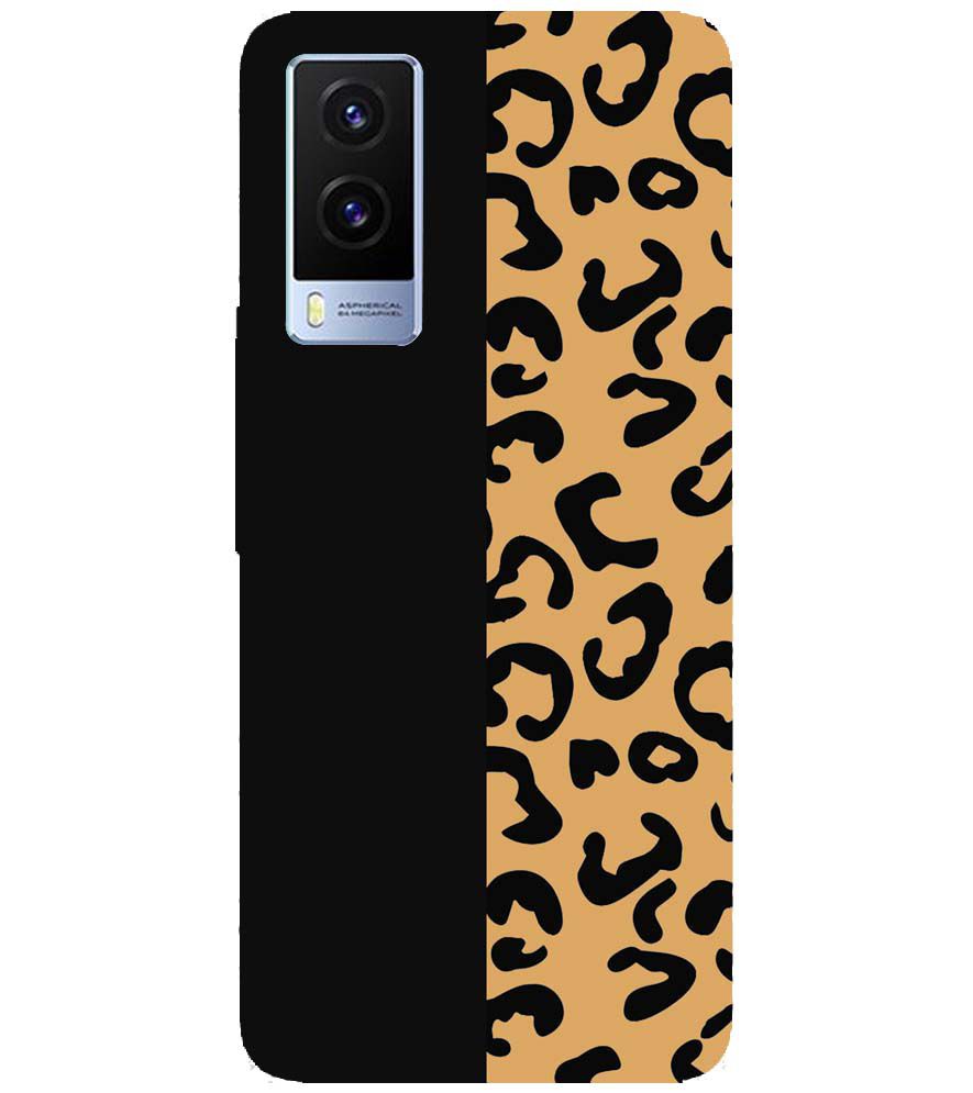 PS1315-Animal Black Pattern Back Cover for Vivo V21e 5G