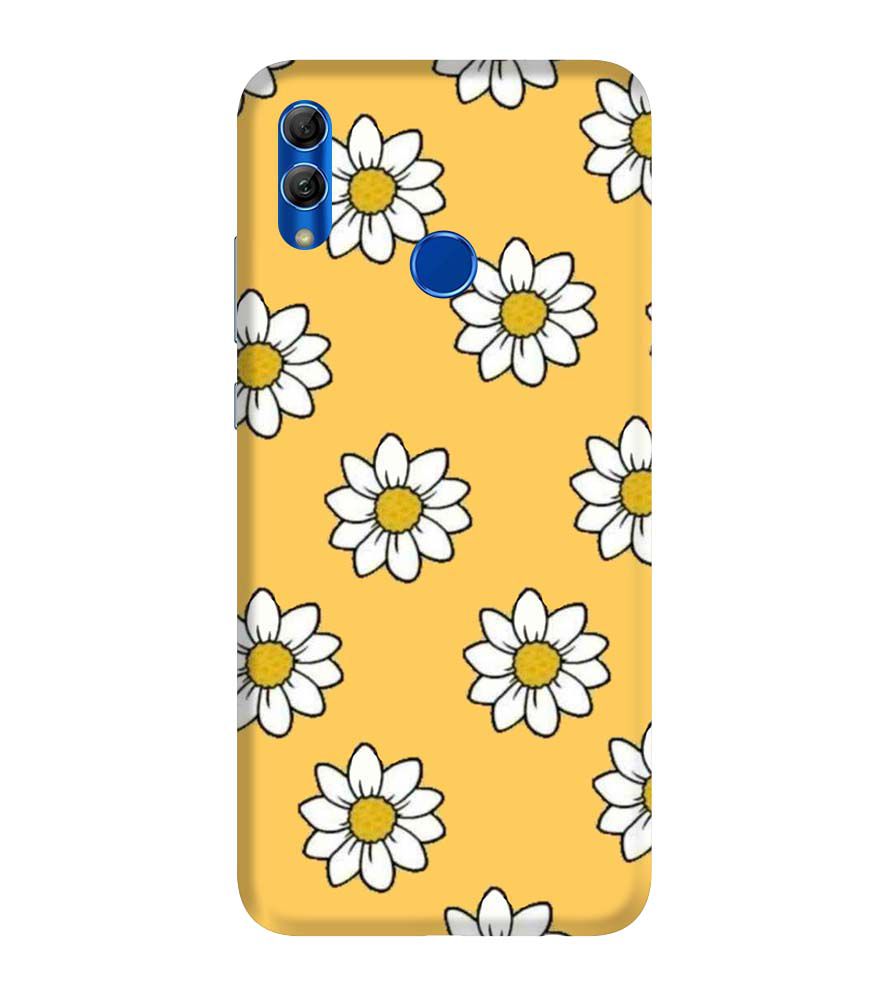 PS1316-White Sunflower Back Cover for Honor 10 Lite