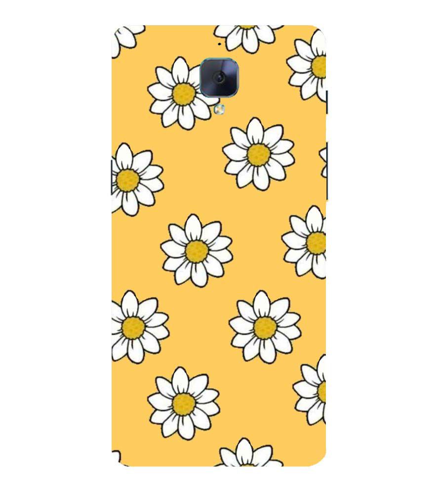 PS1316-White Sunflower Back Cover for OnePlus 3 and OnePlus 3T