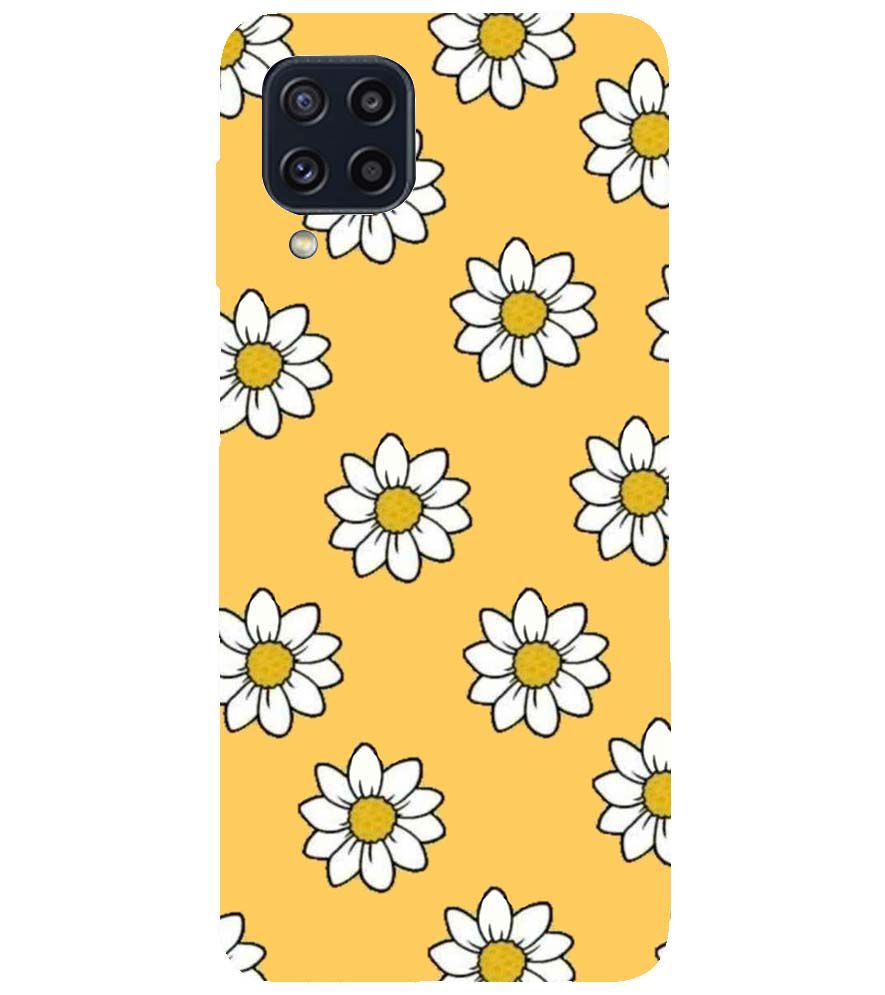 PS1316-White Sunflower Back Cover for Samsung Galaxy M32 Prime